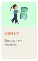 Sign-up box